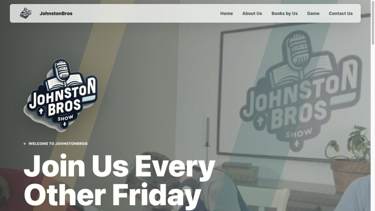JohnstonBros website homepage